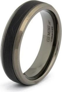 Produktbild Gemini Ring - Titan - Naturstein Carbon - Gr. 68 (68)