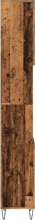Productafbeelding VidaXL Badkamerkast Hoge kast Badkamermeubel Kast oude houtlook (30 x 30 x 190 cm)