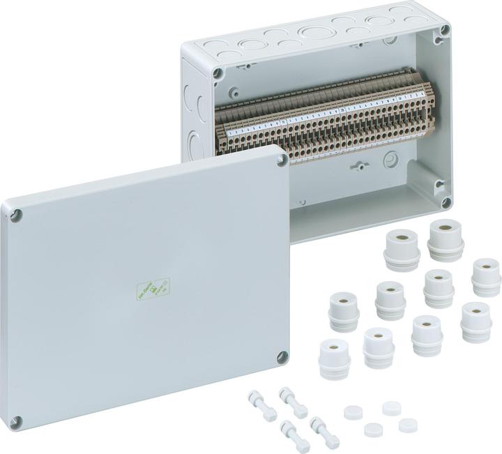 Actual product image Spelsberg RKi 4/34-34x4q Terminal block enclosure 180 x 254 x 90 plastic grey 1pc. (Housing)