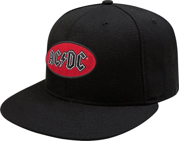 Actual product image AC/DC Unisex Adult Oval Logo Snapback Cap (One size)