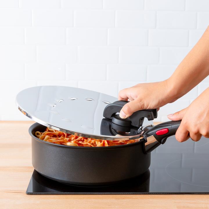 Immagine prodotto Tefal Ingenio G6 Multi Coperchio da 20 a 28 cm in acciaio inox (30.80 cm, Materiale sintetico, Metallo)