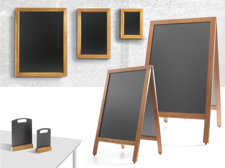 Image du produit Hendi Tableau mural / tableau à craie avec cadre en bois