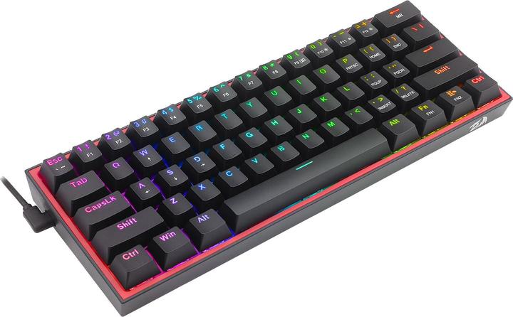 Actual product image Redragon Klawiatura K617 Fizz Red switch (K617-RGB) (US, Cable)