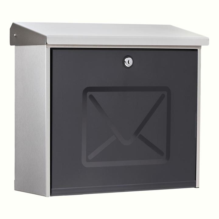 Produktbild Burg Wächter Briefkasten Edelstahl BxHxT 380/340/148 mm Lucca 3713 Ni mit Öffnungsstopp