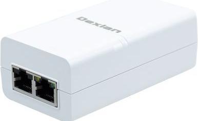 Image du produit Dexlan Injecteur PoE 10/100/1000M IEEE802.3af 15.4W (802.3af (PoE), 15.40 W)