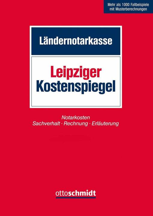 Image du produit Leipziger Kostenspiegel (Allemand, Caisse d'épargne du pays, 2023)