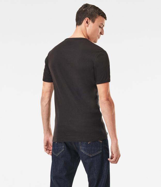 Actual product image G-Star T-shirt 2 pack R-neck T-shirts 2 pack Basic round neck rib jersey (XXL)