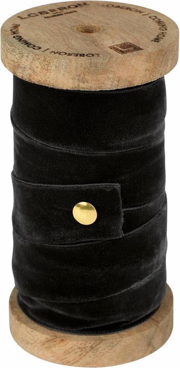 Image du produit Loberon Ruban de velours Andaris noir (Ruban, 1 x)
