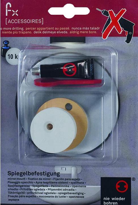 Actual product image Nie Wieder Bohren Mirror mounting kit - never drill again (1 pcs.)