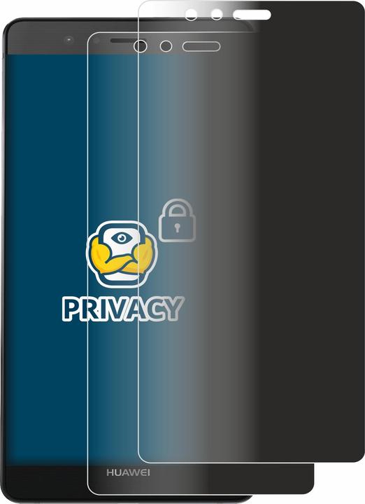 Productafbeelding BROTECT Anti-spionnetje privacyfolie Beschermfolie tegen blauw licht (2 Stuk, Huawei P9)
