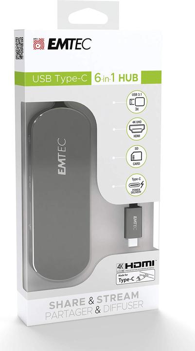 Produktbild Emtec T650C (USB-C, 6 Ports)