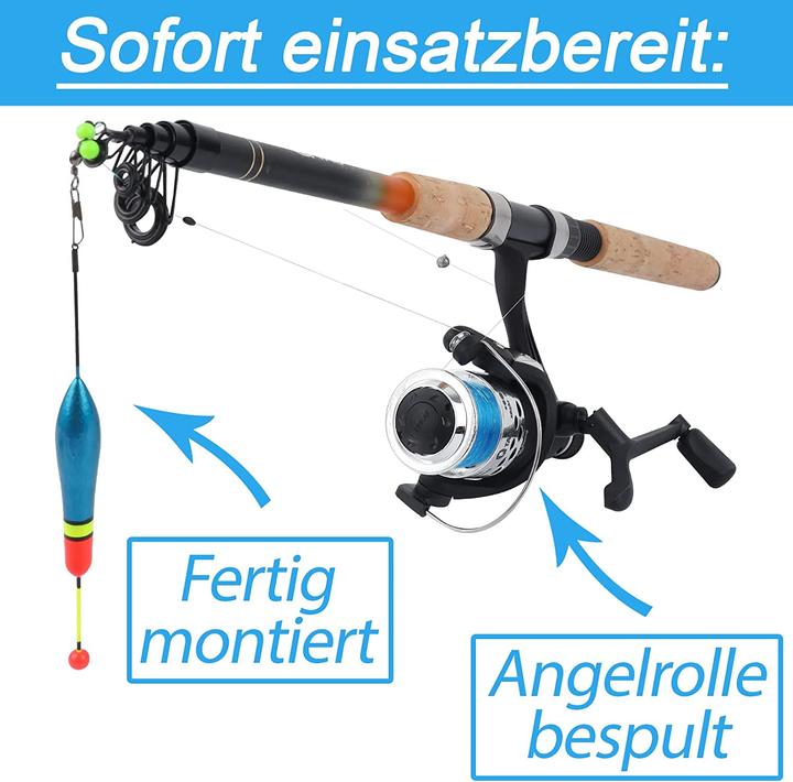 Produktbild Q-Tac Angelset Forelle 210 cm (Teleskoprute, 210 cm)