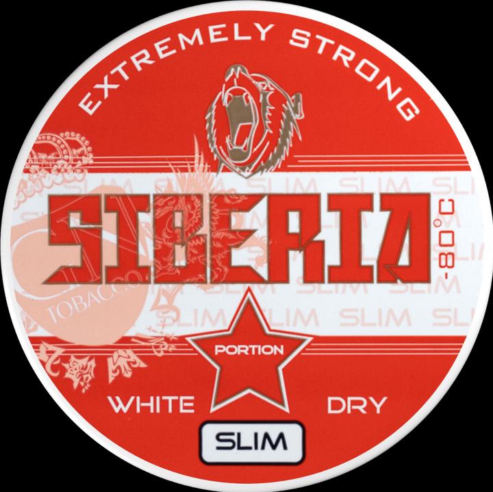 Actual product image Siberia -80 Degrees Extreme White Dry Slim (White Portion, 43 mg)