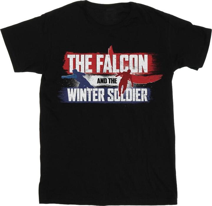 The Falcon And The Winter Soldier Action Logo TShirt (S)