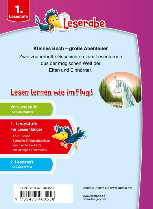 Actual product image Ravensburger Leserabe - Sonderausgaben: Erstlesegeschichten - Elfen und Einhörner (German, THiLO, Markus Grolik, 2024)