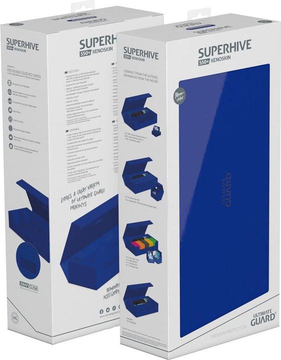 Actual product image Ultimate Guard Card Box XenoSkin Superhive 550+ Blue