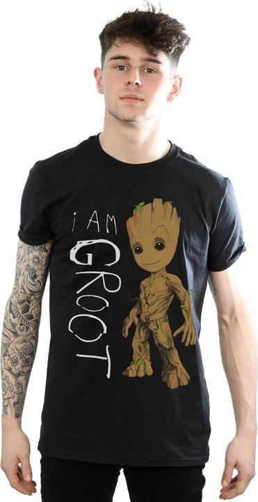 Image du produit - T-shirt GUARDIANS OF THE GALAXY AM GROOT SCRIBBLES - Homme (4XL)
