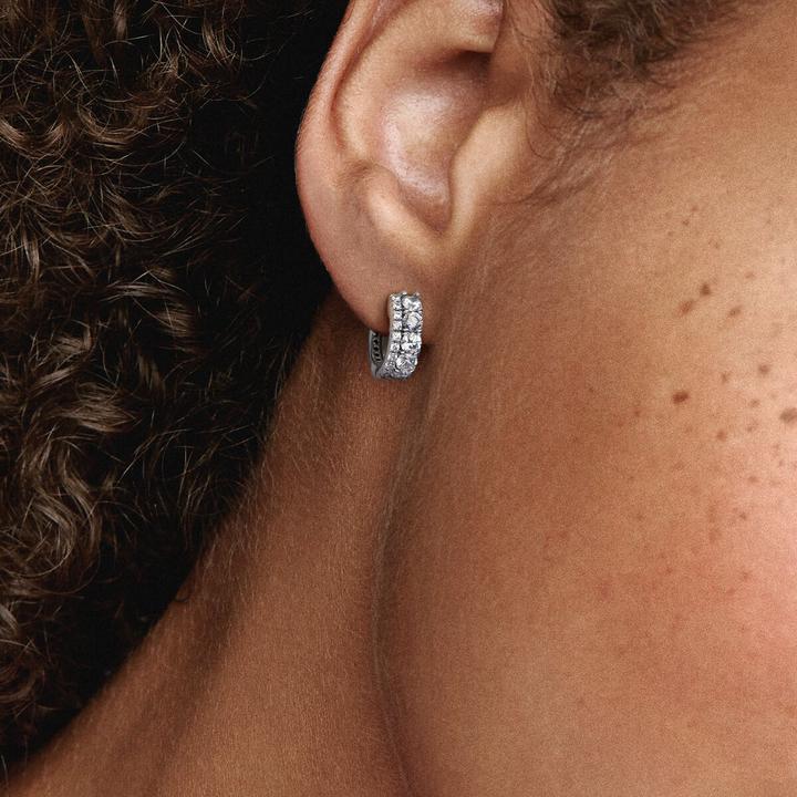 Actual product image Pandora Creoles pavé (Sterling silver 925)