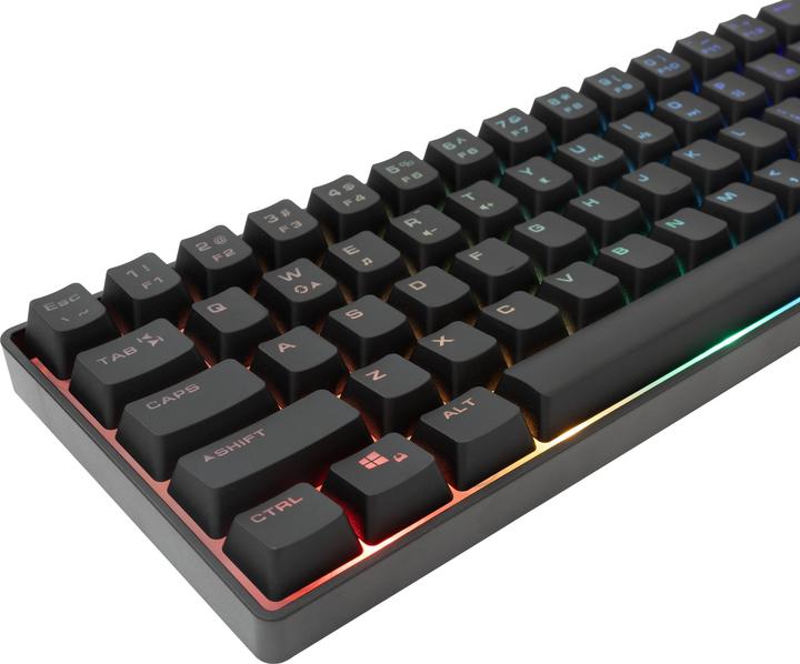 Actual product image White Shark Shark Gaming membrane Keyboard GLADIUS, US Layout, Black (GK-001114) (US, Cable)