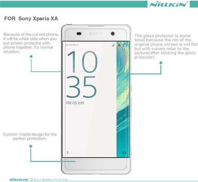 Actual product image Nillkin Matte Series (1 Piece, Sony Xperia XA)