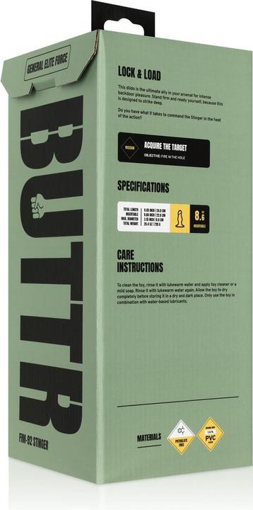 Actual product image Buttr FIM-92 Stinger Anal Dildo