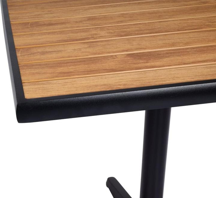 Image du produit Mendler Table de jardin HWC-J95, table de balcon table bistro, gastronomie extérieur revêtement aluminium (70 cm)