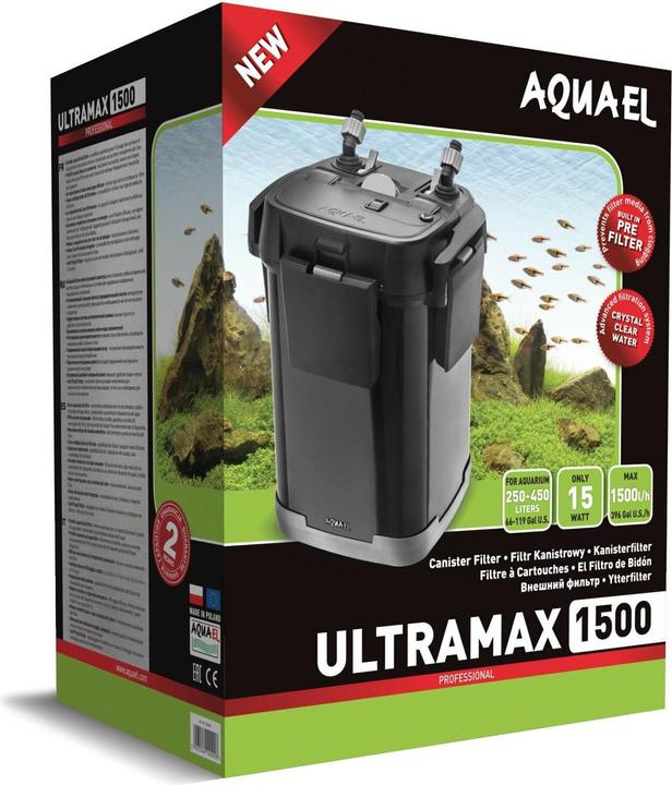 Immagine prodotto Aquael 120665 Filtro per acquario (450 l, Filtri esterni, Acqua dolce, Acqua salata)