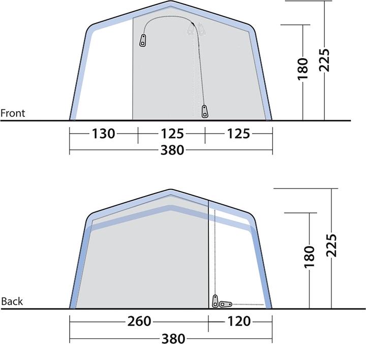 Image du produit Outwell Michigan 4 Air (Tente tunnel, 28.80 kg, 4 personnes)