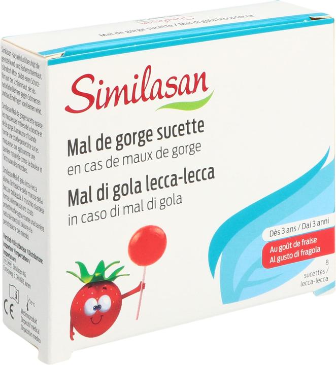 Actual product image Similasan Sore throat lollipop 8 pcs (8 Piece)