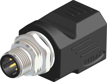 Actual product image Rs Pro Adapter, M12, 1-pin, male, M12, 1 ports, 1.5A, 8-pin female, RJ45, 1-pin / female