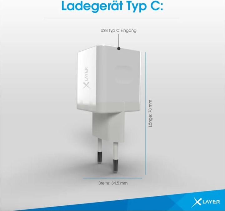 Productafbeelding Xlayer Type-C (USB-C) Enkele oplader PD 20W Wit (20 W)