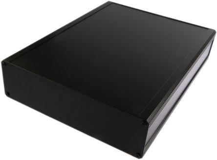 Actual product image Rs Pro Aluminium heat sink housing, black, external dimensions 400 x 300 x 86mm, IP40 (Housing)