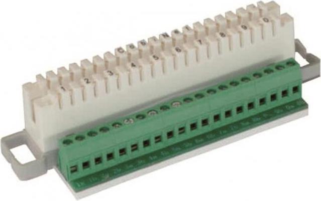 Actual product image Cobinet Disconnection strip 2/10 LSA screw terminals shunting side up to 2.5mm D 1020 029 (2.50 mm)