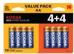 Produktbild Kodak Max Super Alkaline AA (8 Stk., AA)