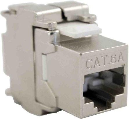 Produktbild Rs Pro Cat.6a RJ45-Steckverbinder Buchse, 1-Port 1-polig 360°-Schirmung, Kabelmontage (Werkzeug)