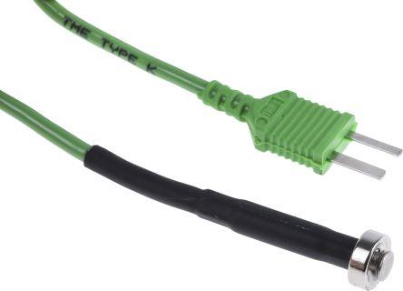 Actual product image Rs Pro Temperature sensor, K, Magnetic x 5mm surface probe, max.temp 1372 °C