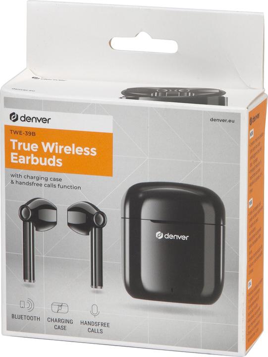 Actual product image Denver TWE-39B black (4.50 h, Wireless)