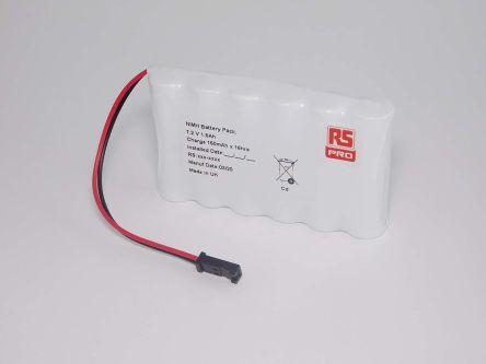 Produktbild Rs Pro NiMH AA Akkupack, 6-Zellen 7.2V / 940mAh, Draht-Anschluss (1 Stk., AA, 940 mAh, Akku)