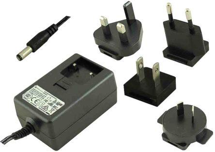Immagine prodotto Rs Pro Alimentazione a spina Adattatore AC/DC 18W, 100  240V ac, 15V dc / 1.2A