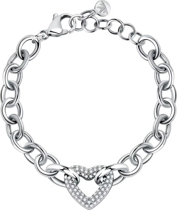 Immagine prodotto Morellato Incontri Br. Lega Rh+ Cuore (20 cm, Acciaio inossidabile)