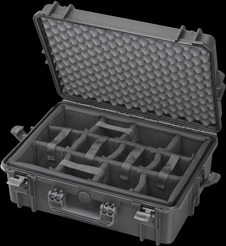 Productafbeelding TomCase Professionele fotokoffer Cameratas met gevoerde nylon binnenverdeling - flexibel verstelbaar (Fotokoffer)