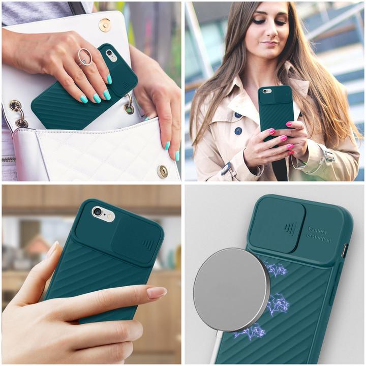 Image du produit Cadorabo Couverture TPU avec protection pour appareil photo (Apple iPhone 6 Plus)