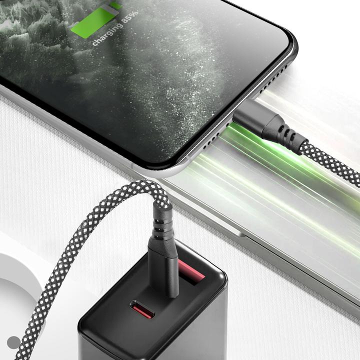 Produktbild Moxie USB-C / Lightning Nylonkabel 1.2m (1.20 m)