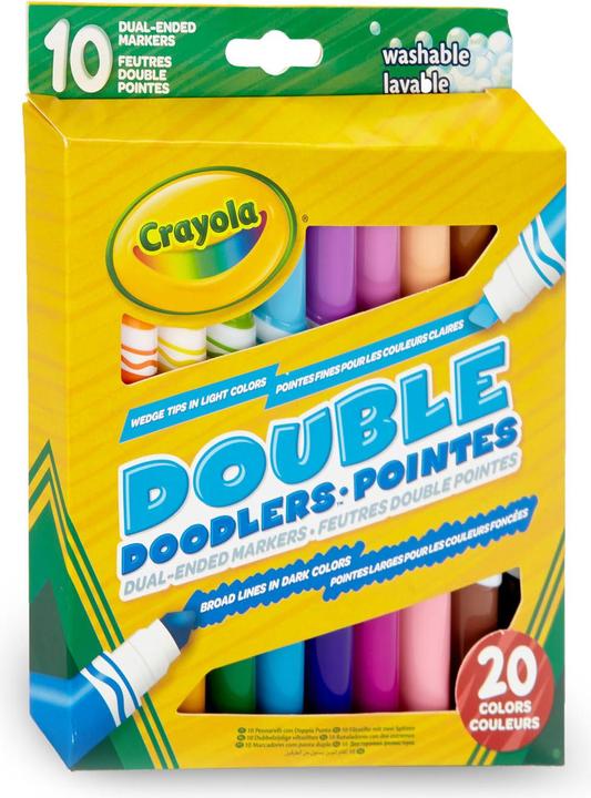 Produktbild Crayola Doppelseitige Filzstifte (Mehrfarbig, 10 x)