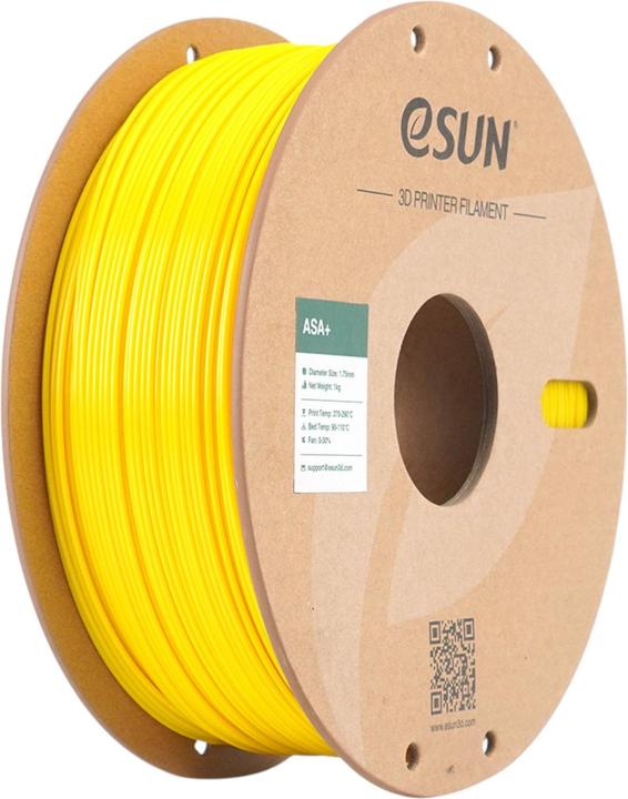 Immagine prodotto eSUN ASA+ 1,75mm YELLOW 1kg (1.75 mm, 1000 g, Giallo)