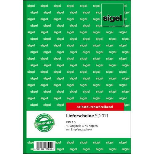 Actual product image Sigel Delivery note form Paper format: DIN A5 Carbonless: Yes (40 x)