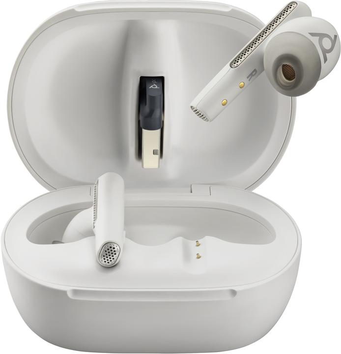 Actual product image Poly Voyager Free 60+ UC M White Sand Earbuds (Wireless, USB-C)