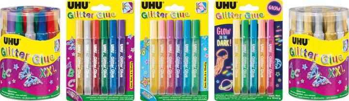 Produktbild UHU Glitzerklebstifte Original (100 g, 10 ml)