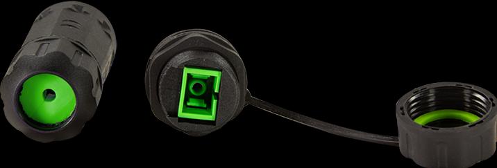 Actual product image LogiLink Waterproof SC-Simplex connector with cable sleeve and protective cap (Network coupling)