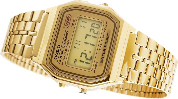Actual product image Casio Retro Vintage - A158WETG-9AEF (Digital watch, 34 mm)